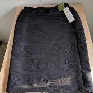 Na Na Black Pencil Skirt with Detail Small Stretch